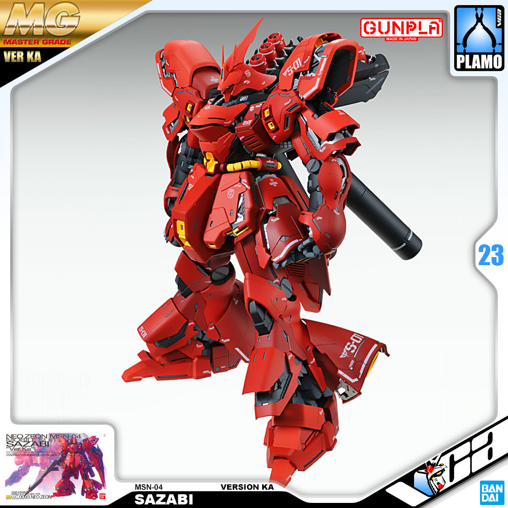 Bandai Gunpla Master Grade 1/100 MG Sazabi Ver Ka Plastic Model Toy VCA Gundam Singapore Bandai Gunpla Master Grade 1/100 MG Sazabi Ver Ka Plastic Model Toy VCA Gundam Singapore