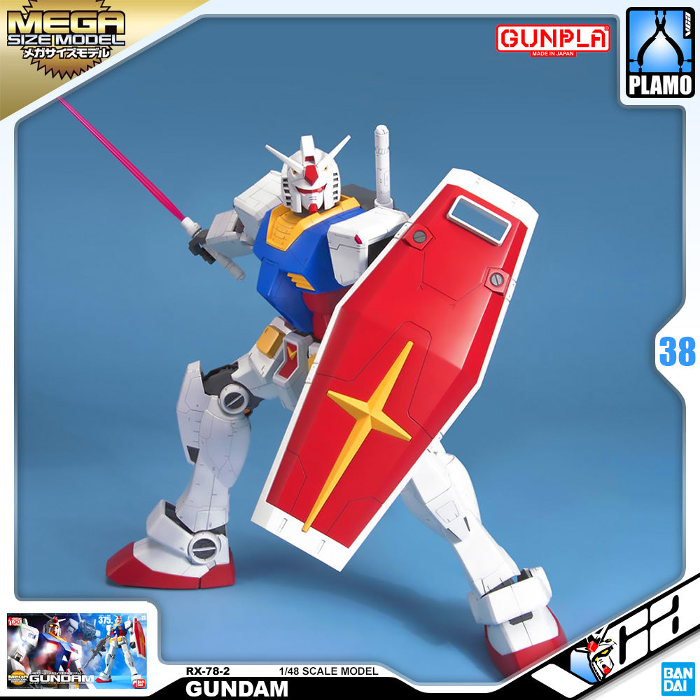 Bandai Gunpla Mega Size 1/48 RX-78-2 Gundam Plastic Model Action Toy Kit VCA Singapore