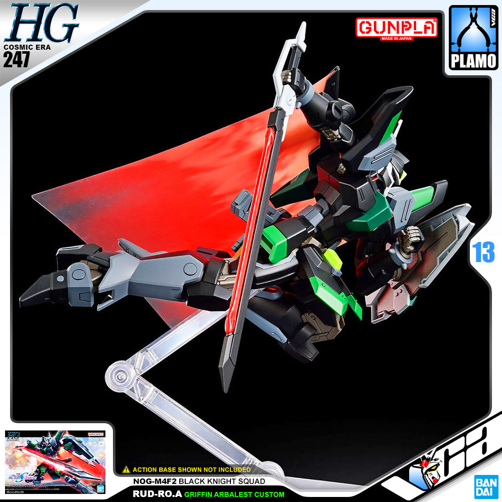 Bandai Gunpla High Grade Cosmic Era HG Black Knight Squad Rud-ro.a Griffin Arbalest Custom Plastic Model Action Toy VCA Gundam Singapore