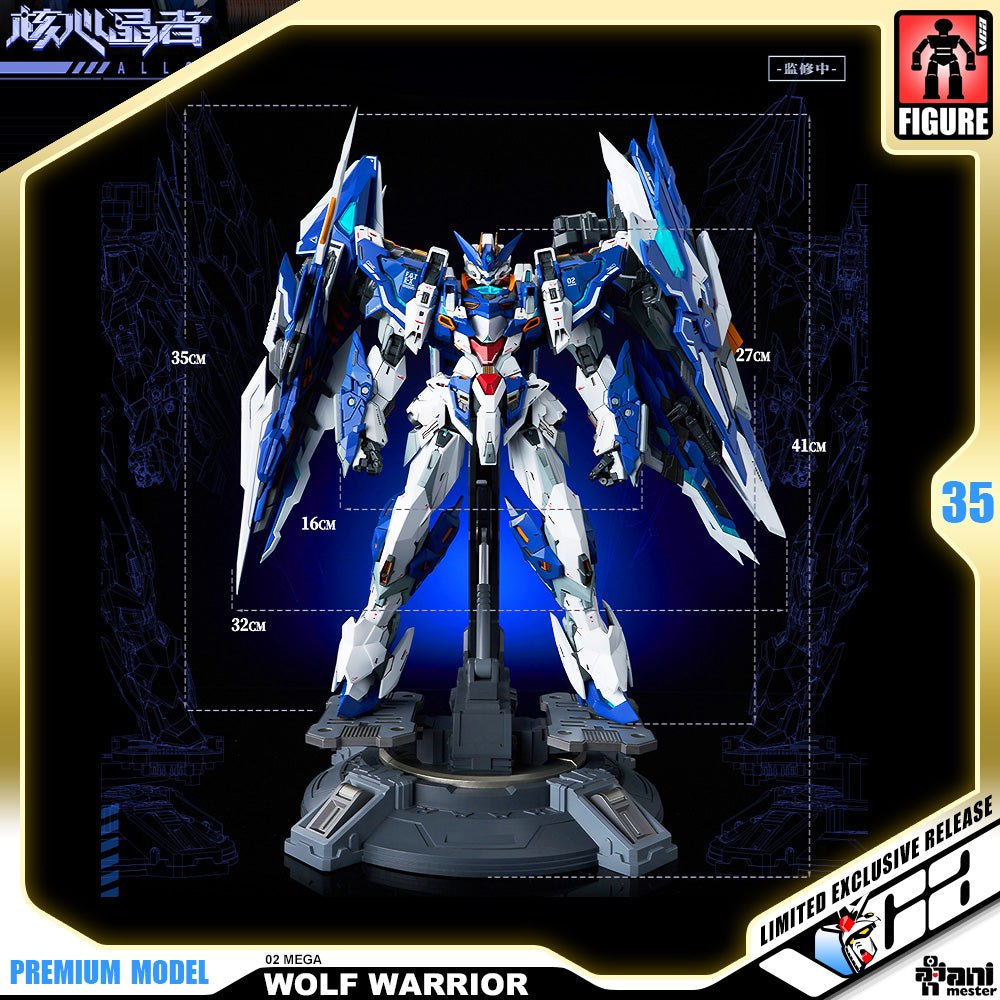 Animester Metal Alloy Structured 1/72 Crystal Envoy Unit 02 Walf Warrior Mega Mode Action Figure VCA Gundam Singapore