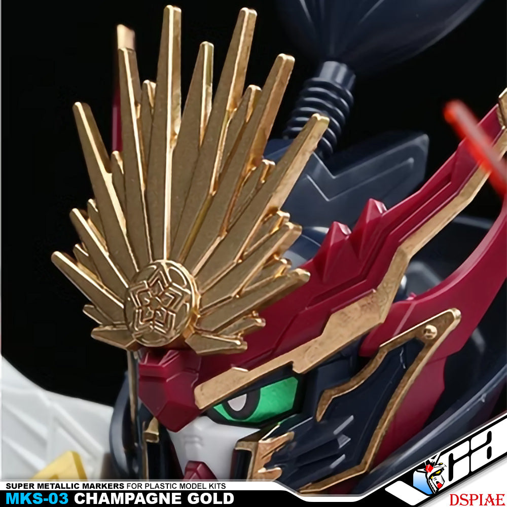 Dspiae Super Metallic Markers MKS-03 Champagne Gold Action Figure Hobby Model Toy Paint VCA Gundam Singapore Dspiae Super Metallic Markers MKS-03 Champagne Gold Action Figure Hobby Model Toy Paint VCA Gundam Singapore