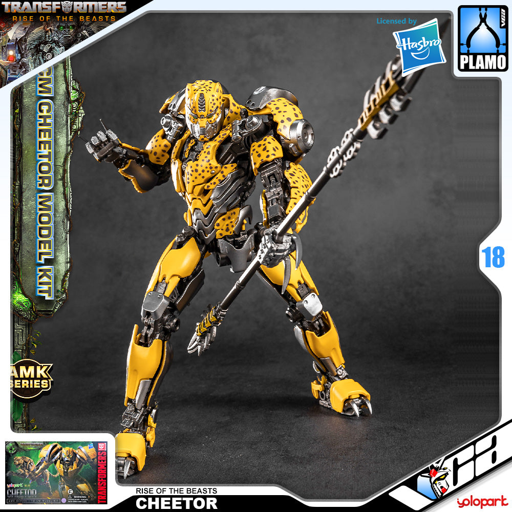 Yolopark AMK Cheetor Transformers Rise of the Beasts Plastic Assemble Action Figure Toy VCA Singapore Yolopark AMK Cheetor Transformers Rise of the Beasts Plastic Assemble Action Figure Toy VCA Singapore
