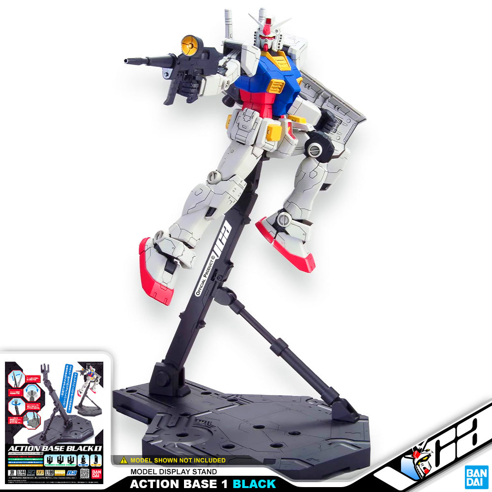 Bandai Action Base 1 Black Color for Gundam Gunpla Plastic Model Kit Bandai Action Base 1 Black Color for Gundam Gunpla Plastic Model Kit