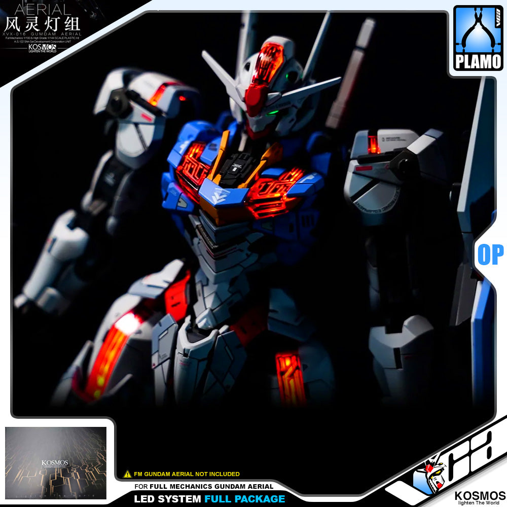 Kosmos Led System for Full Mechanics FM Gundam Aerial (Full Lighting Package) VCA Singapore Kosmos Led System for Full Mechanics FM Gundam Aerial (Full Lighting Package) VCA Singapore
