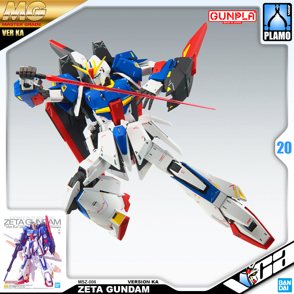 Bandai Gunpla Master Grade 1/100 MG Zeta Gundam Ver Ka Plastic Model Action Toy Kit VCA Singapore Bandai Gunpla Master Grade 1/100 MG Zeta Gundam Ver Ka Plastic Model Action Toy Kit VCA Singapore