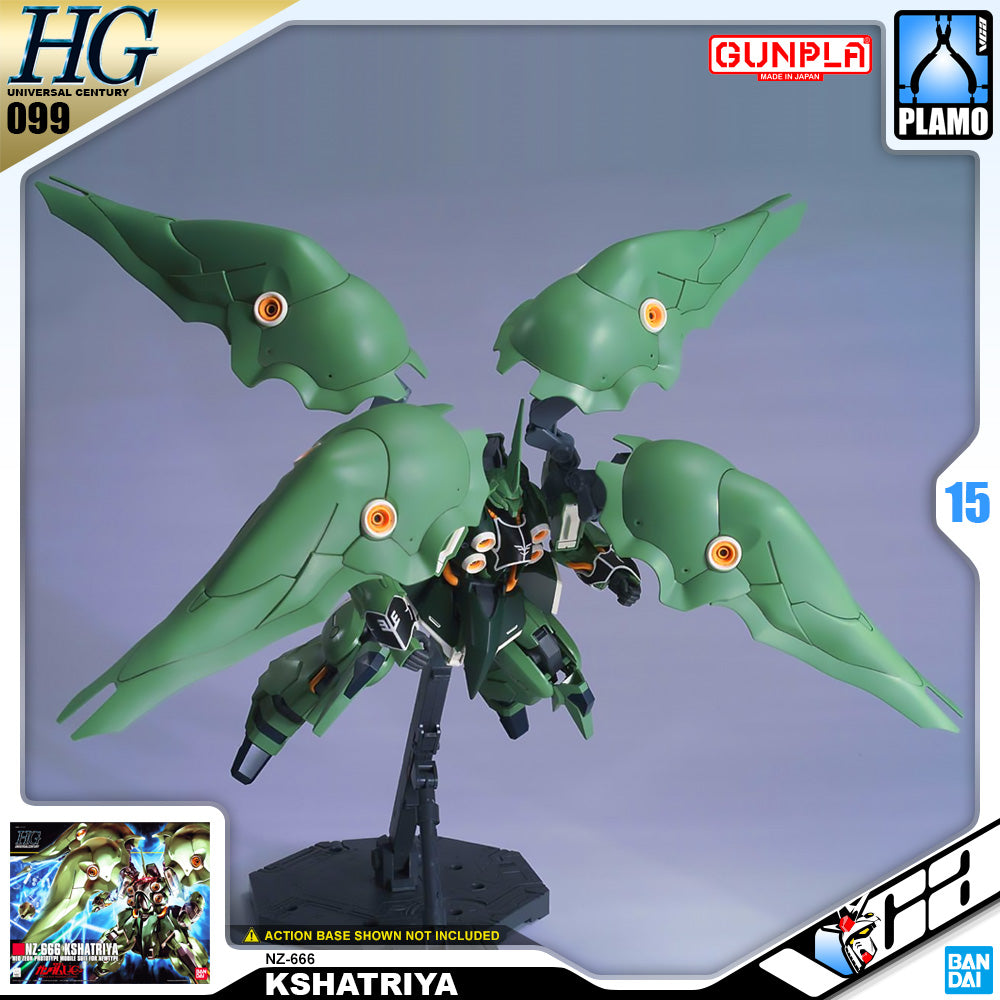 Bandai Gunpla High Grade Universal Century HGUC 1/144 HG NZ-666 Kshatriya Plastic Model Action Toy VCA Gundam Singapore Bandai Gunpla High Grade Universal Century HGUC 1/144 HG NZ-666 Kshatriya Plastic Model Action Toy VCA Gundam Singapore