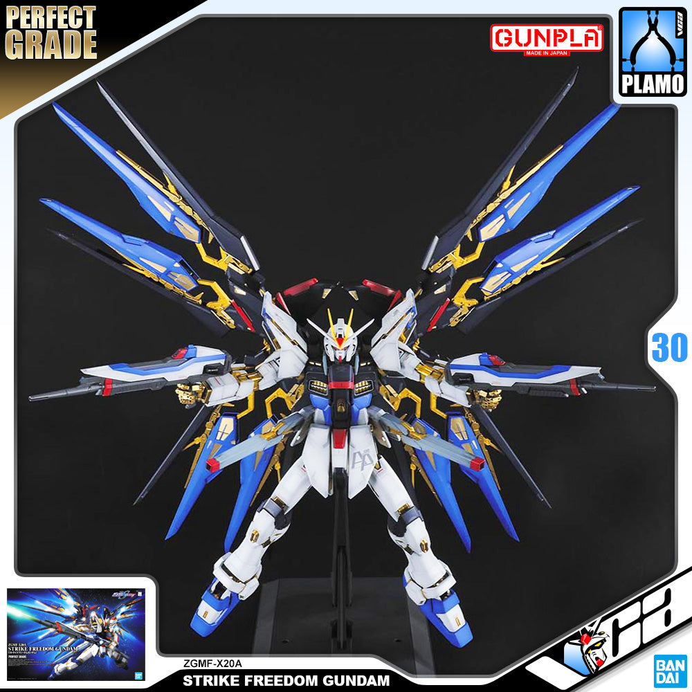Bandai Gunpla Perfect Grade 1/60 PG ZGMF-X20A Strike Freedom Gundam Big Plastic Model Toy VCA Singapore Bandai Gunpla Perfect Grade 1/60 PG ZGMF-X20A Strike Freedom Gundam Big Plastic Model Toy VCA Singapore