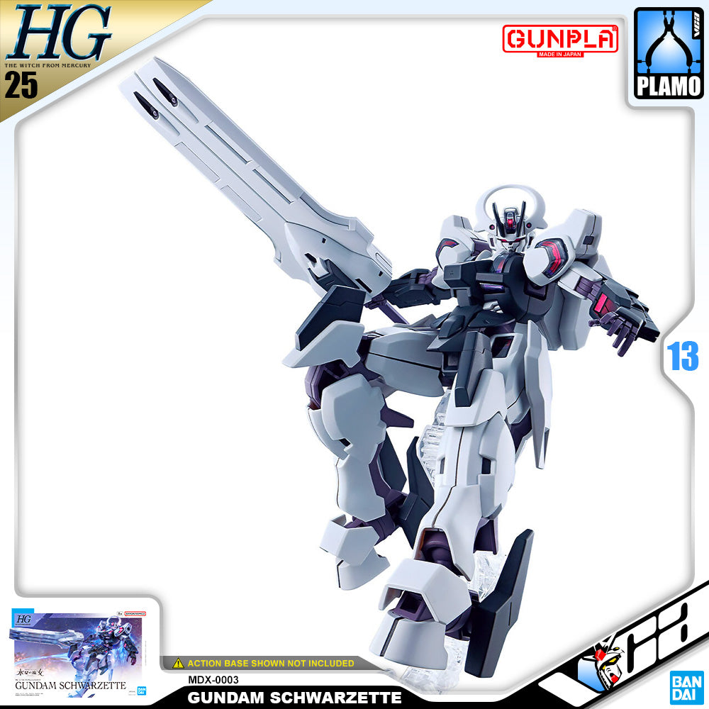 Bandai Gunpla High Grade 1/144 HG Gundam Schwarzette Plastic Model Toy VCA Singapore Bandai Gunpla High Grade 1/144 HG Gundam Schwarzette Plastic Model Toy VCA Singapore