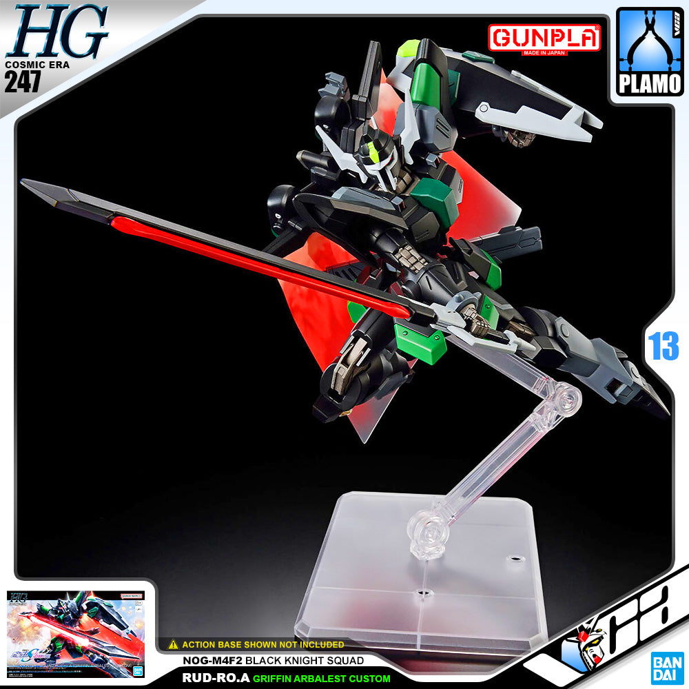 Bandai Gunpla High Grade Cosmic Era HG Black Knight Squad Rud-ro.a Griffin Arbalest Custom Plastic Model Action Toy VCA Gundam Singapore Bandai Gunpla High Grade Cosmic Era HG Black Knight Squad Rud-ro.a Griffin Arbalest Custom Plastic Model Action Toy VCA Gundam Singapore