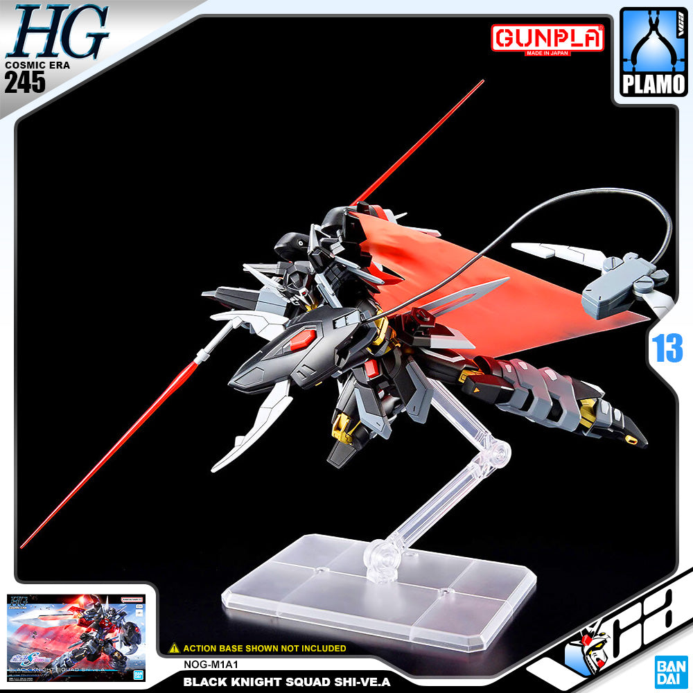 Bandai Gunpla High Grade Cosmic Era HGCE 1/144 HG Black Knight Squad Shi-ve.A Plastic Model Action Toy VCA Gundam Singapore