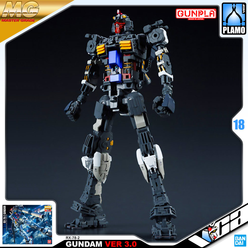 Bandai Gunpla Master Grade 1/100 MG RX-78-2 GUNDAM VER 3.0 Plastic Model Kit Toy VCA Singapore Bandai Gunpla Master Grade 1/100 MG RX-78-2 GUNDAM VER 3.0 Plastic Model Kit Toy VCA Singapore