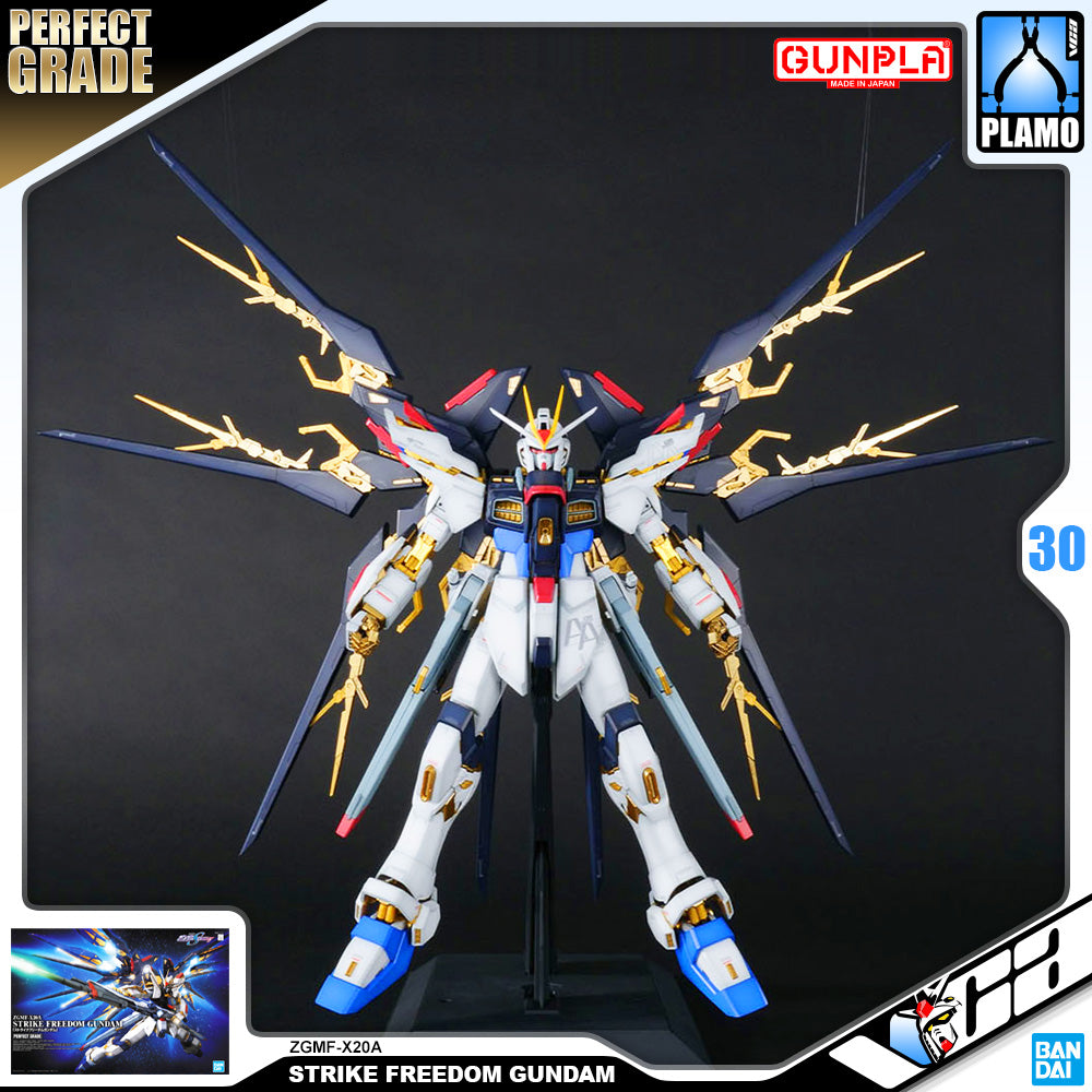 Bandai Gunpla Perfect Grade 1/60 PG ZGMF-X20A Strike Freedom Gundam Big Plastic Model Toy VCA Singapore Bandai Gunpla Perfect Grade 1/60 PG ZGMF-X20A Strike Freedom Gundam Big Plastic Model Toy VCA Singapore