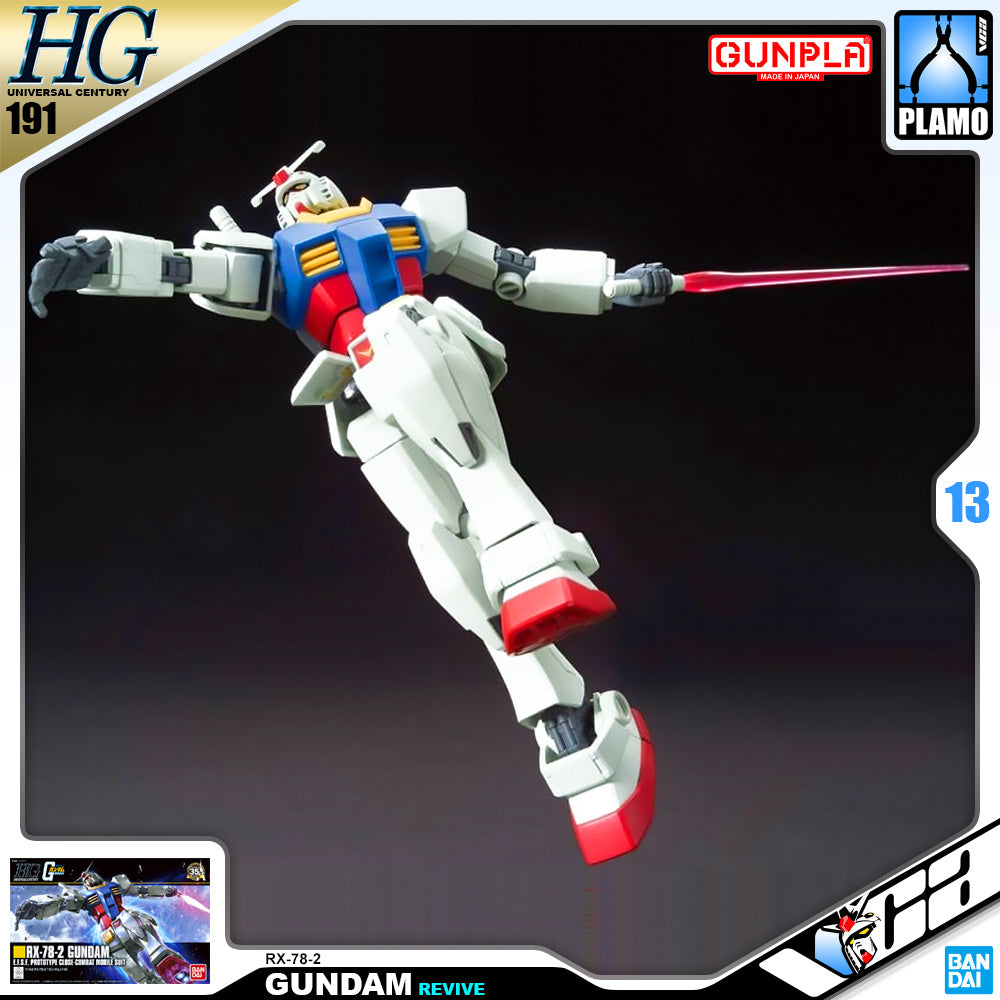 Bandai Gunpla High Grade Universal Century HGUC 1/144 HG RX-78-2 Gundam Revive Plastic Model Action Toy VCA Singapore