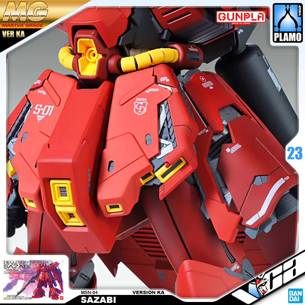 Bandai Gunpla Master Grade 1/100 MG Sazabi Ver Ka Plastic Model Toy VCA Gundam Singapore Bandai Gunpla Master Grade 1/100 MG Sazabi Ver Ka Plastic Model Toy VCA Gundam Singapore