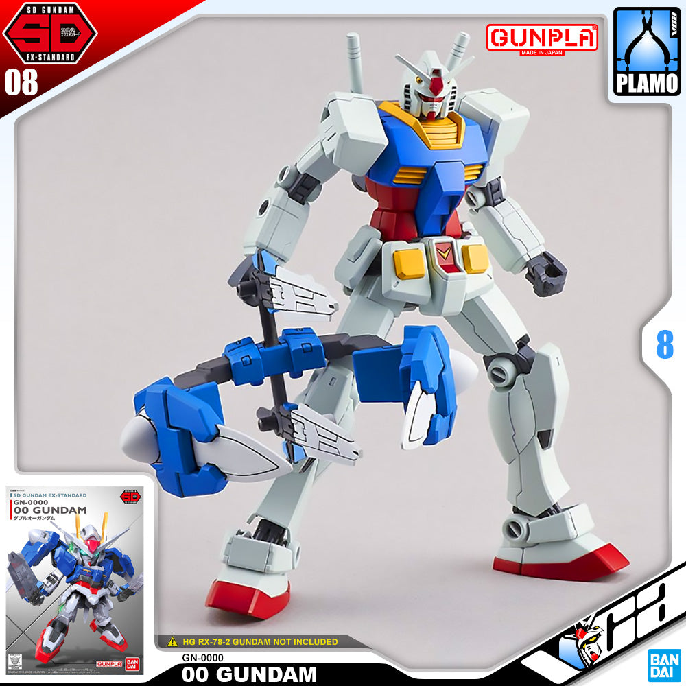 Bandai Gunpla SD Ex Standard SDEX 00 Gundam Plastic Model Action Kit Toy VCA Singapore