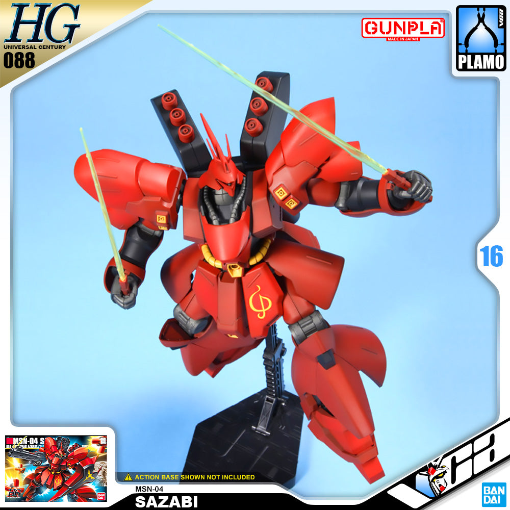 Bandai Gunpla High Grade Universal Century HGUC MSN-04 Sazabi Plastic Model Kit VCA Gundam Singapore Bandai Gunpla High Grade Universal Century HGUC MSN-04 Sazabi Plastic Model Kit VCA Gundam Singapore