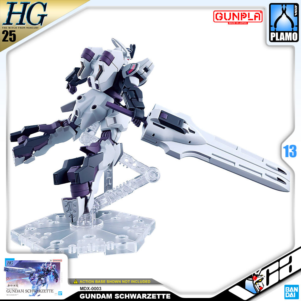 Bandai Gunpla High Grade 1/144 HG Gundam Schwarzette Plastic Model Toy VCA Singapore Bandai Gunpla High Grade 1/144 HG Gundam Schwarzette Plastic Model Toy VCA Singapore
