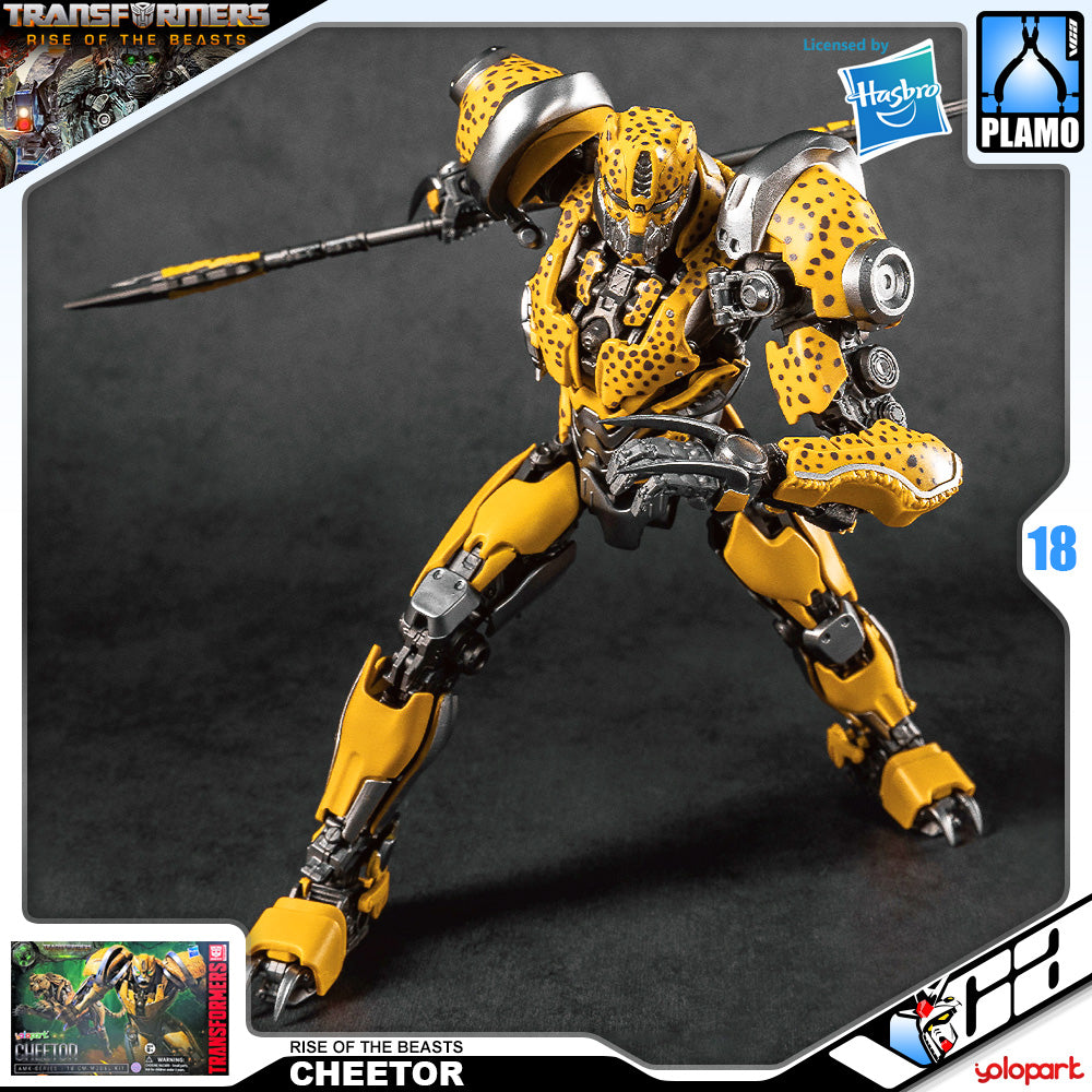 Yolopark AMK Cheetor Transformers Rise of the Beasts Plastic Assemble Action Figure Toy VCA Singapore Yolopark AMK Cheetor Transformers Rise of the Beasts Plastic Assemble Action Figure Toy VCA Singapore