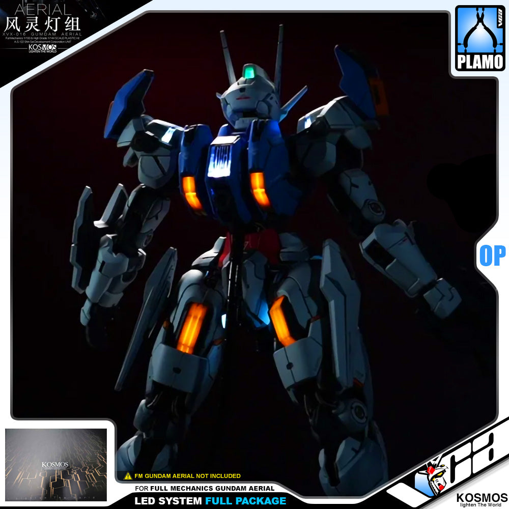 Kosmos Led System for Full Mechanics FM Gundam Aerial (Full Lighting Package) VCA Singapore Kosmos Led System for Full Mechanics FM Gundam Aerial (Full Lighting Package) VCA Singapore