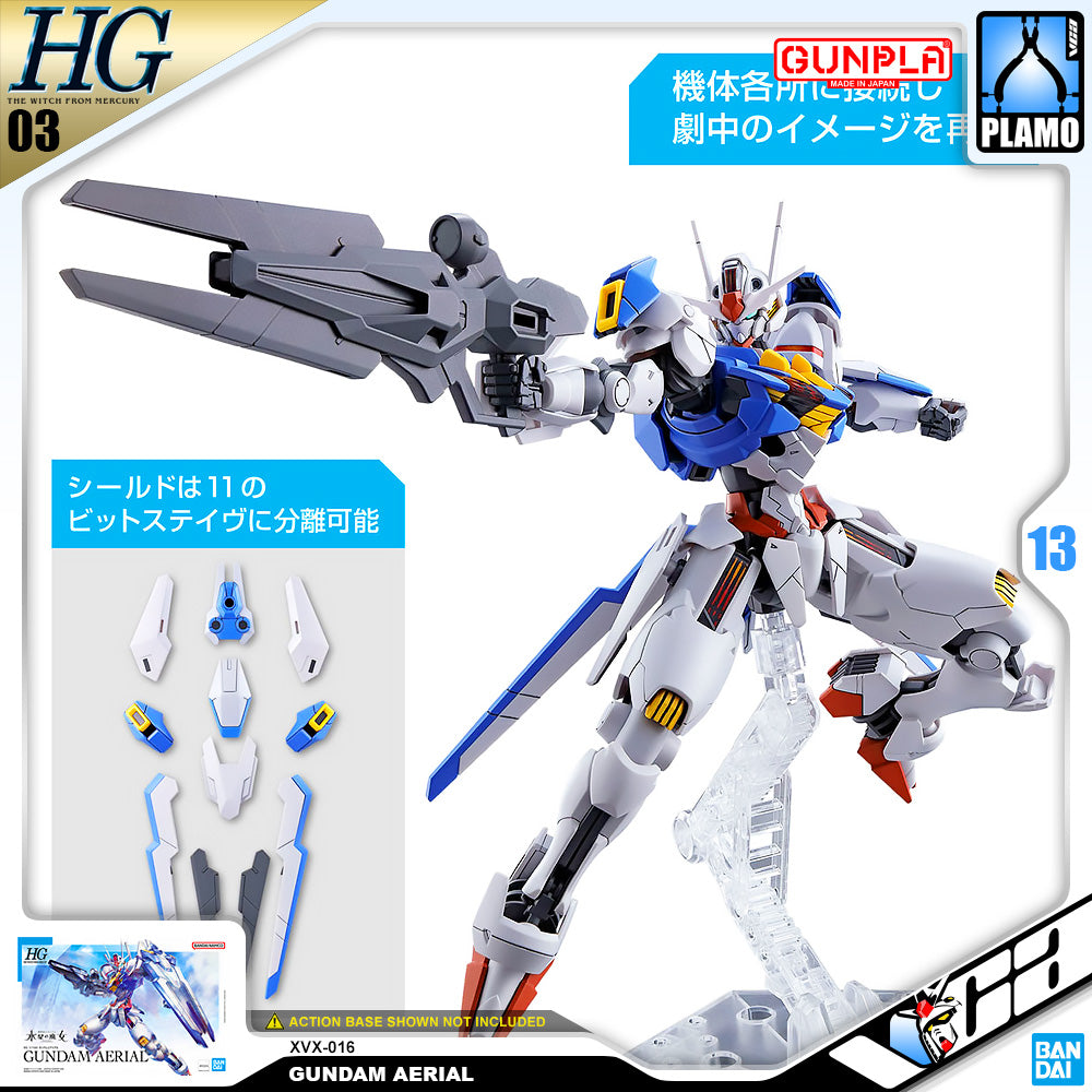 Bandai Gunpla High Grade The Witch From Mercury HG XVX-016 GUNDAM AERIAL Bandai Gunpla High Grade The Witch From Mercury HG XVX-016 GUNDAM AERIAL