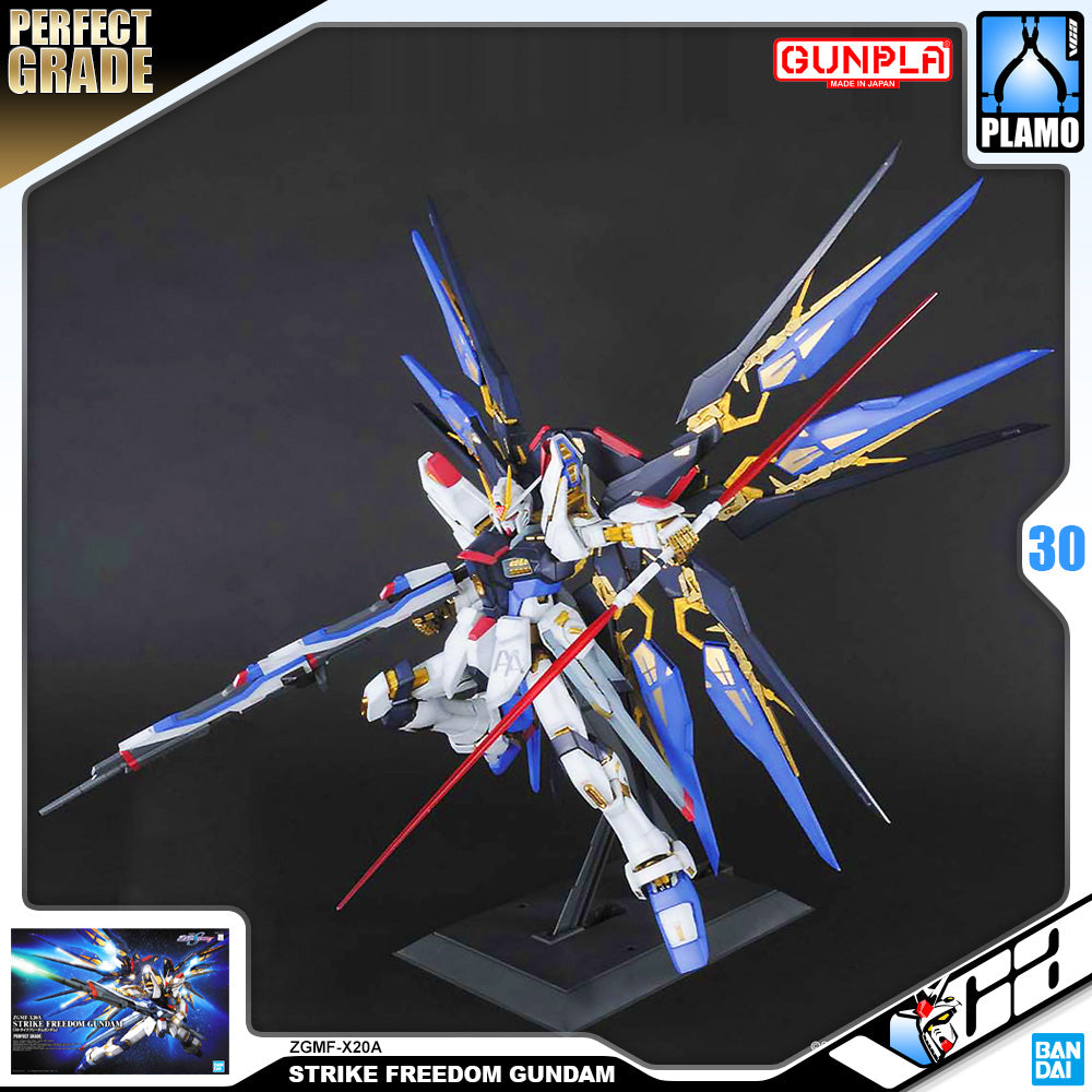 Bandai Gunpla Perfect Grade 1/60 PG ZGMF-X20A Strike Freedom Gundam Big Plastic Model Toy VCA Singapore Bandai Gunpla Perfect Grade 1/60 PG ZGMF-X20A Strike Freedom Gundam Big Plastic Model Toy VCA Singapore