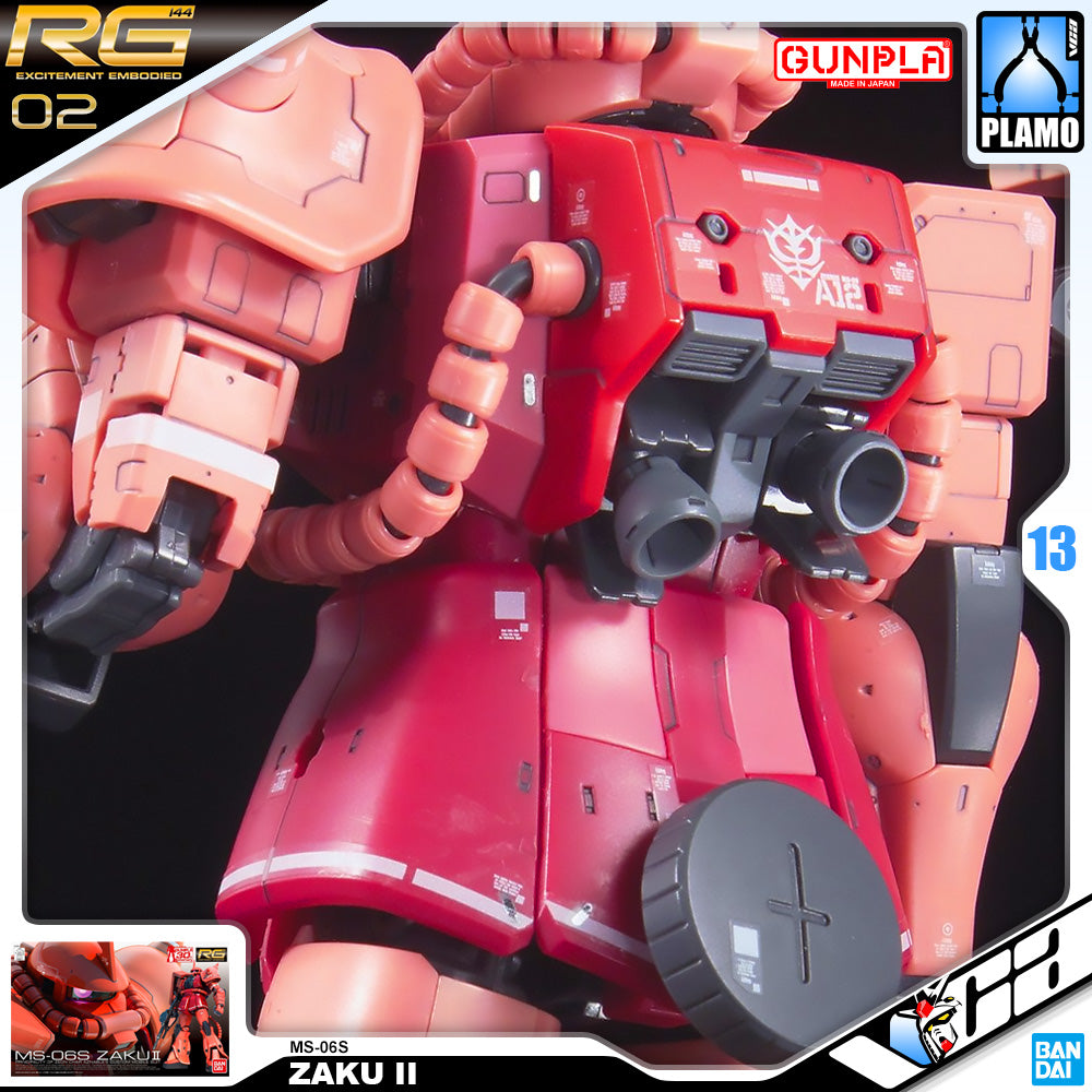 Bandai Real Grade 1/144 RG MS-06S ZAKU II Plastic Model Kit Toy VCA Gundam Singapore