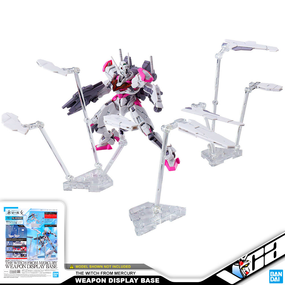 Bandai Gunpla The Witch From Mercury Weapon Display Base Gundam Display Stand Holder Base VCA Singapore Bandai Gunpla The Witch From Mercury Weapon Display Base Gundam Display Stand Holder Base VCA Singapore