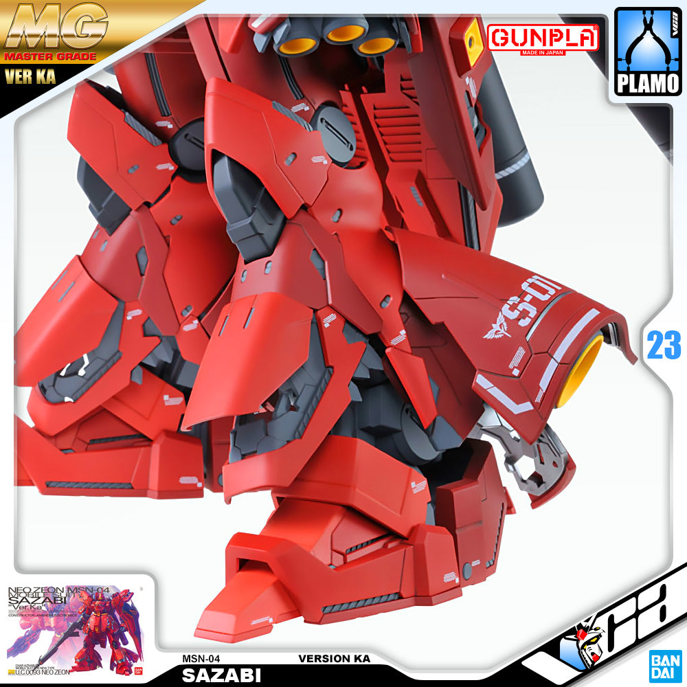Bandai Gunpla Master Grade 1/100 MG Sazabi Ver Ka Plastic Model Toy VCA Gundam Singapore Bandai Gunpla Master Grade 1/100 MG Sazabi Ver Ka Plastic Model Toy VCA Gundam Singapore