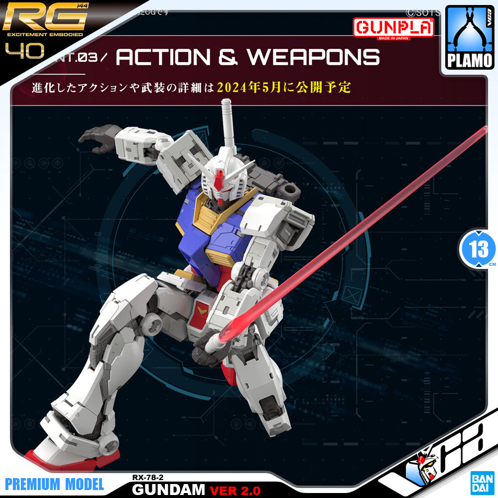 Bandai Gunpla Real Grade 1/144 RG RX-78-2 Gundam Ver 2.0 Plastic Model Action Figure Toy VCA Singapore Bandai Gunpla Real Grade 1/144 RG RX-78-2 Gundam Ver 2.0 Plastic Model Action Figure Toy VCA Singapore