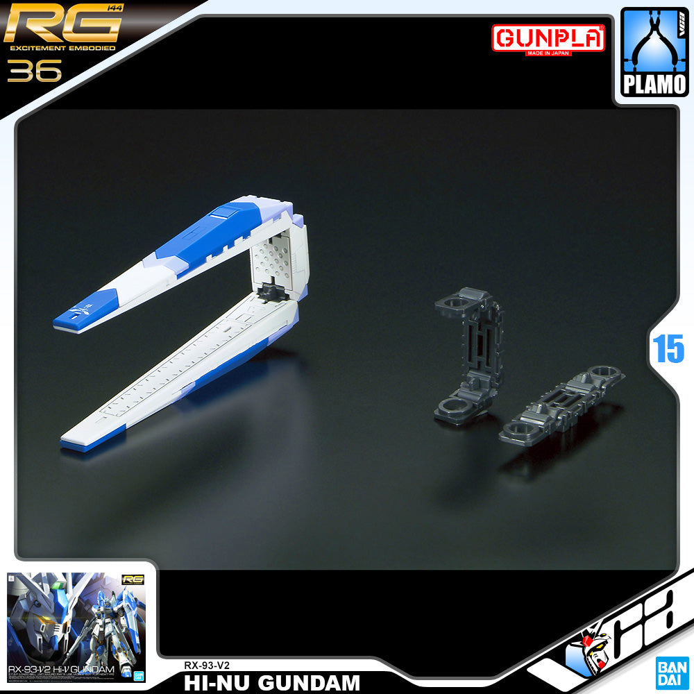 Bandai Gunpla Real Grade 1/144 RG RX-93-V2 Hi-Nu Gundam Plastic Model Action Toy VCA Singapore Bandai Gunpla Real Grade 1/144 RG RX-93-V2 Hi-Nu Gundam Plastic Model Action Toy VCA Singapore