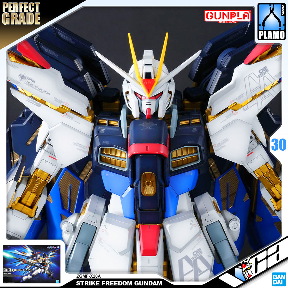 Bandai Gunpla Perfect Grade 1/60 PG ZGMF-X20A Strike Freedom Gundam Big Plastic Model Toy VCA Singapore Bandai Gunpla Perfect Grade 1/60 PG ZGMF-X20A Strike Freedom Gundam Big Plastic Model Toy VCA Singapore