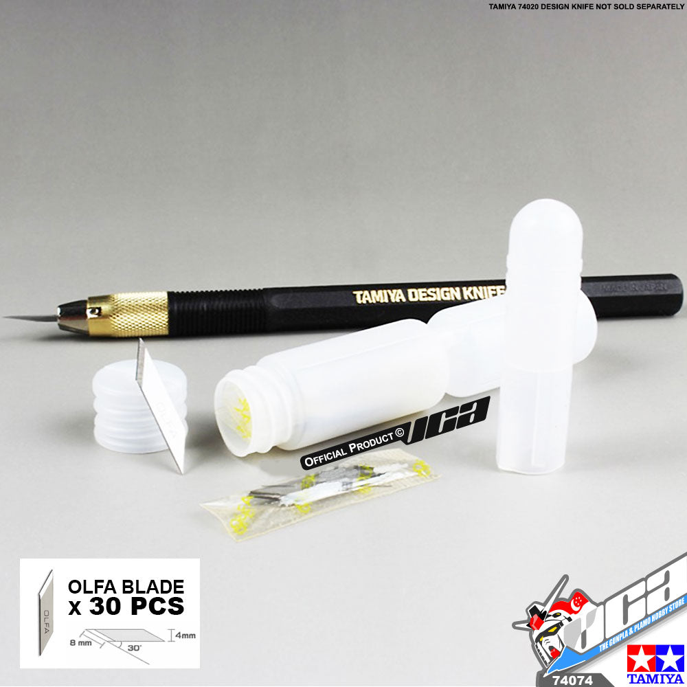 TAMIYA 74074 DESIGN KNIFE REPLACEMENT BLADE (30 PCS) TAMIYA 74074 DESIGN KNIFE REPLACEMENT BLADE (30 PCS)