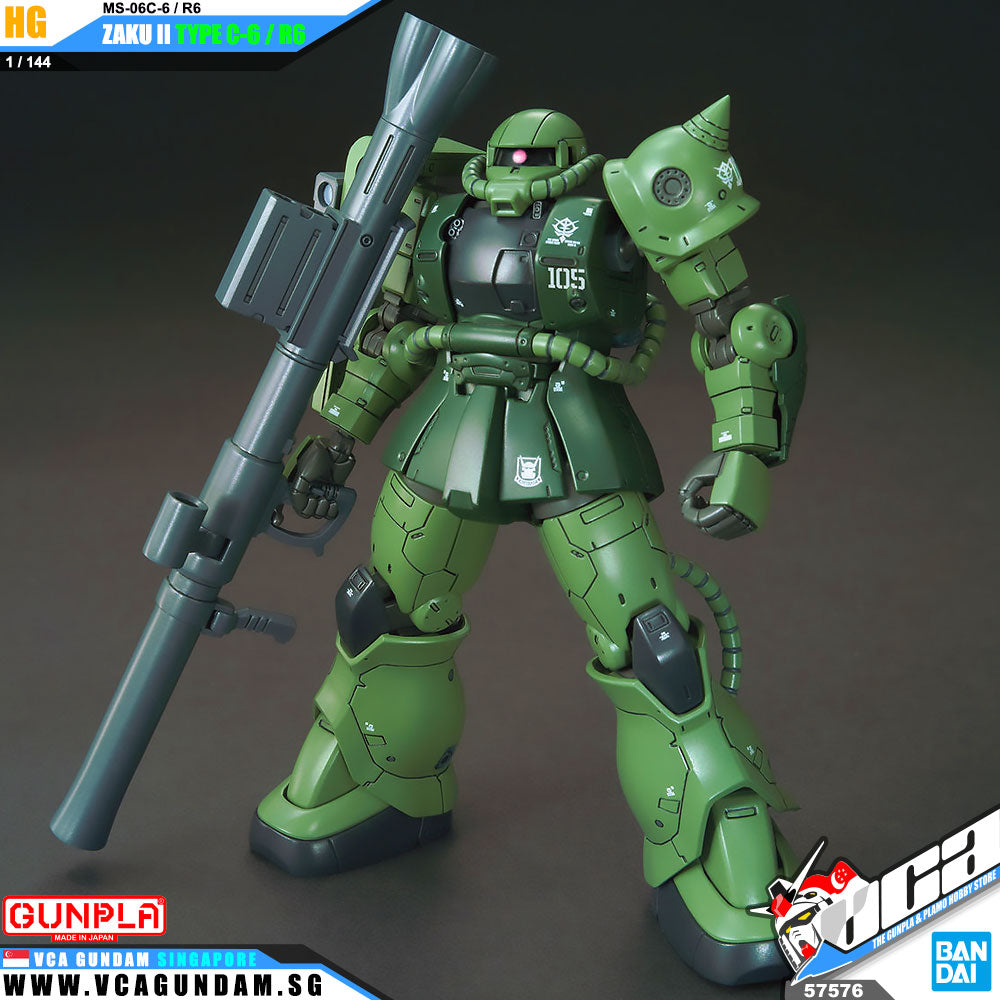【🔵𝐁𝐀𝐂𝐊𝐎𝐑𝐃𝐄𝐑 NOV-2025】 HG MS-06C-6/R6 ZAKU II 【🔵𝐁𝐀𝐂𝐊𝐎𝐑𝐃𝐄𝐑 NOV-2025】 HG MS-06C-6/R6 ZAKU II