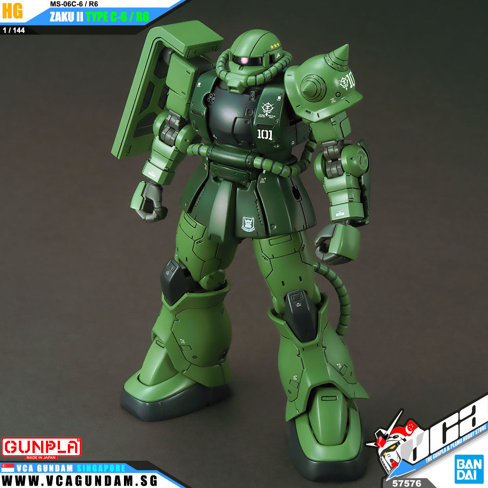 【🔵𝐁𝐀𝐂𝐊𝐎𝐑𝐃𝐄𝐑 NOV-2025】 HG MS-06C-6/R6 ZAKU II 【🔵𝐁𝐀𝐂𝐊𝐎𝐑𝐃𝐄𝐑 NOV-2025】 HG MS-06C-6/R6 ZAKU II