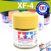 TAMIYA 81704 XF-4 YELLOW GREEN ACRYLIC MINI 10ML PLASTIC MODEL HOBBY ACTION FIGURE TOY PAINT VCA GUNDAM SINGAPORE