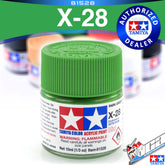 TAMIYA 81528 X-28 PARK GREEN ACRYLIC MINI 10ML PLASTIC MODEL HOBBY ACTION FIGURE TOY PAINT VCA GUNDAM SINGAPORE