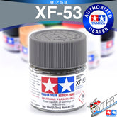 TAMIYA 81753 XF-53 NEUTRAL GREY ACRYLIC MINI 10ML PLASTIC MODEL HOBBY ACTION FIGURE TOY PAINT VCA GUNDAM SINGAPORE