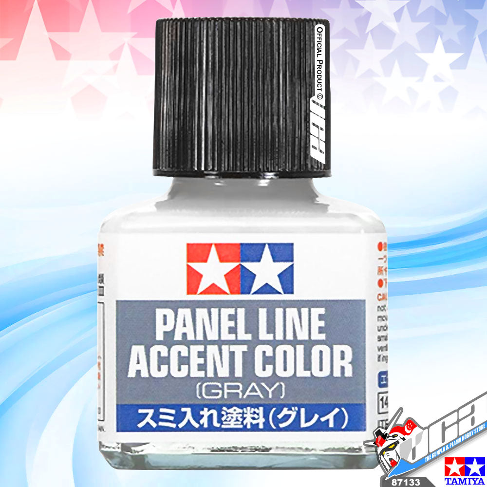 Tamiya 87133 Panel Line Accent Color Gray For Plastic Model Action Kit