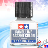 Tamiya 87133 Panel Line Accent Color Gray For Plastic Model Action Kit