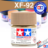 TAMIYA 81792 XF-92 YELLOW BROWN DAK 1941 ACRYLIC MINI 10ML PLASTIC MODEL HOBBY ACTION FIGURE TOY PAINT VCA GUNDAM SINGAPORE