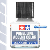 Tamiya 87133 Panel Line Accent Color Gray For Plastic Model Action Kit