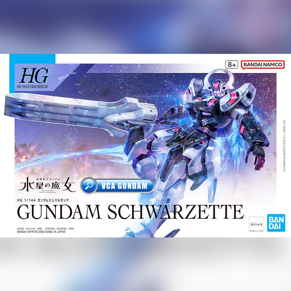 Bandai Gunpla High Grade 1/144 HG Gundam Schwarzette Plastic Model Toy VCA Singapore Bandai Gunpla High Grade 1/144 HG Gundam Schwarzette Plastic Model Toy VCA Singapore
