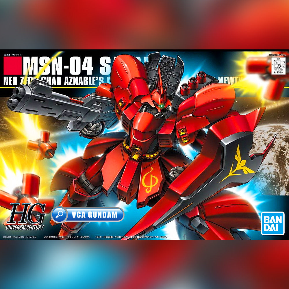 Bandai Gunpla High Grade Universal Century HGUC MSN-04 Sazabi Plastic Model Kit VCA Gundam Singapore Bandai Gunpla High Grade Universal Century HGUC MSN-04 Sazabi Plastic Model Kit VCA Gundam Singapore
