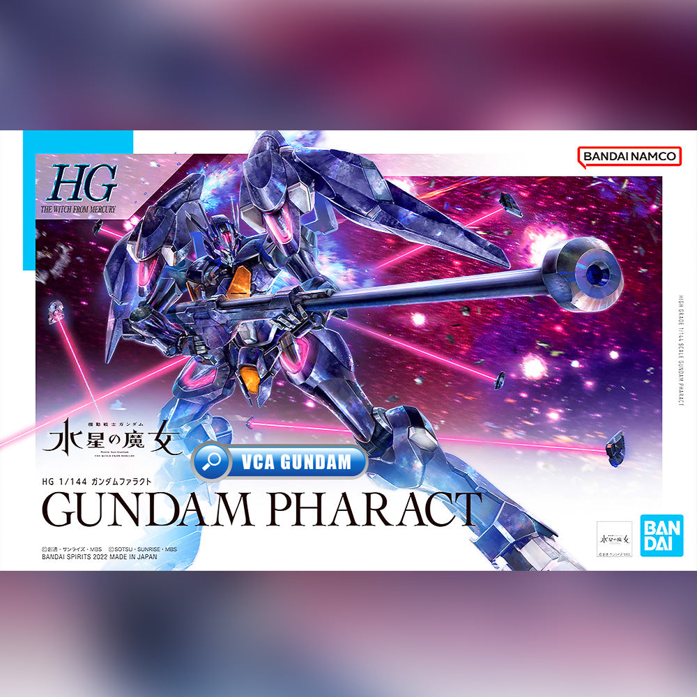 Bandai Gunpla High Grade The Witch From Mercury 1/144 HG Gundam Pharact Plastic Model Action Toy VCA Singapore Bandai Gunpla High Grade The Witch From Mercury 1/144 HG Gundam Pharact Plastic Model Action Toy VCA Singapore