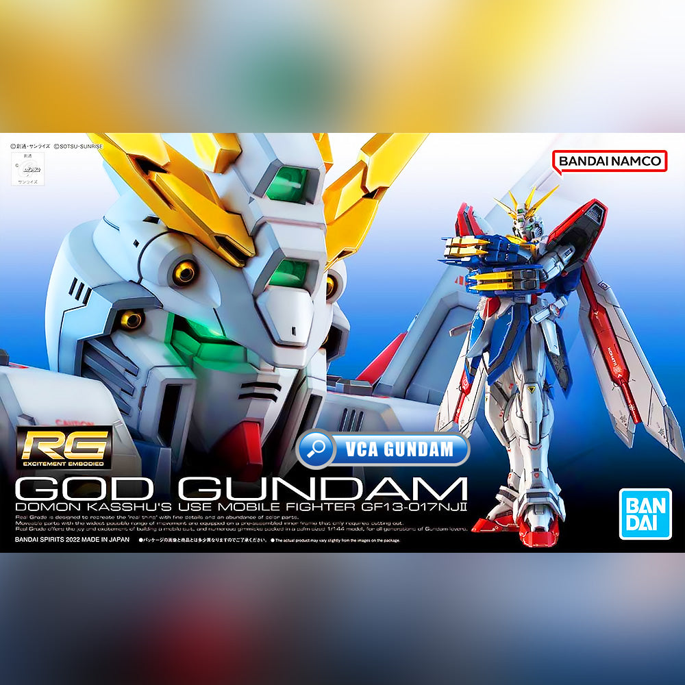 Bandai Gunpla Real Grade RG GF13-017NJII GOD GUNDAM VCA Singapore Bandai Gunpla Real Grade RG GF13-017NJII GOD GUNDAM VCA Singapore