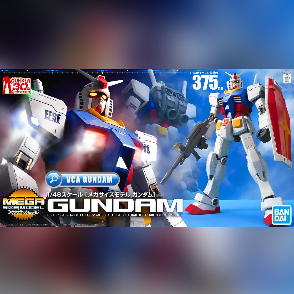 Bandai Gunpla Mega Size 1/48 RX-78-2 Gundam Plastic Model Action Toy Kit VCA Singapore Bandai Gunpla Mega Size 1/48 RX-78-2 Gundam Plastic Model Action Toy Kit VCA Singapore