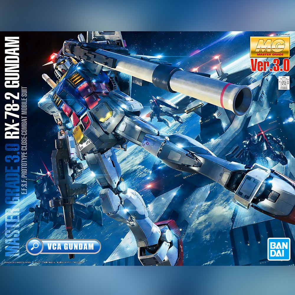 Bandai Gunpla Master Grade 1/100 MG RX-78-2 GUNDAM VER 3.0 Plastic Model Kit Toy VCA Singapore Bandai Gunpla Master Grade 1/100 MG RX-78-2 GUNDAM VER 3.0 Plastic Model Kit Toy VCA Singapore
