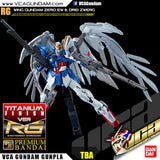 Premium Bandai Gunpla Real Grade RG Wing Gundam Zero & Drei Zwerg Titanium Finish Action Figure Toy Kit VCA Singapore