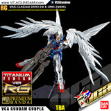 Premium Bandai Gunpla Real Grade RG Wing Gundam Zero & Drei Zwerg Titanium Finish Action Figure Toy Kit VCA Singapore