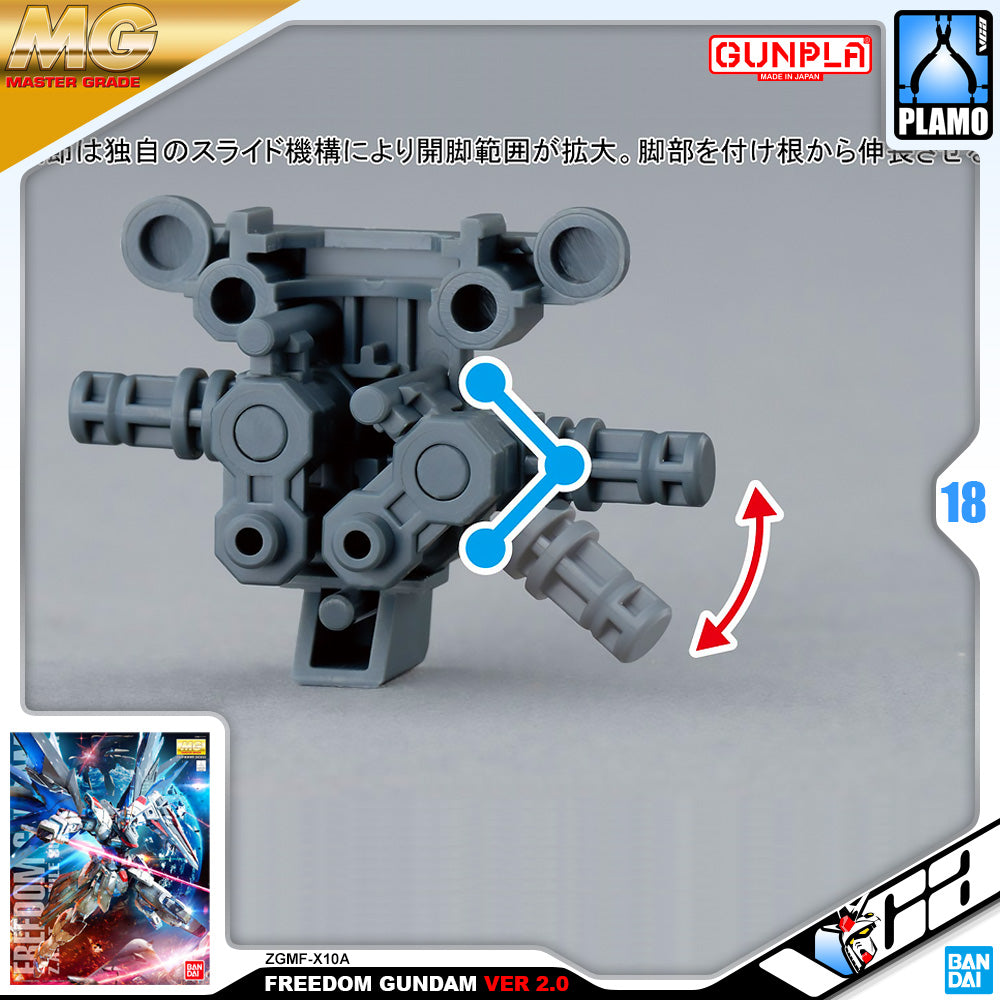 Bandai Gunpla Master Grade 1/100 MG ZGMF-X10A Freedom Gundam Ver 2.0 Bandai Gunpla Master Grade 1/100 MG ZGMF-X10A Freedom Gundam Ver 2.0